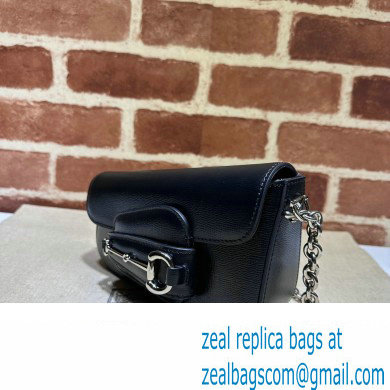Gucci Horsebit 1955 Mini shoulder bag 774209 Leather Black - Click Image to Close