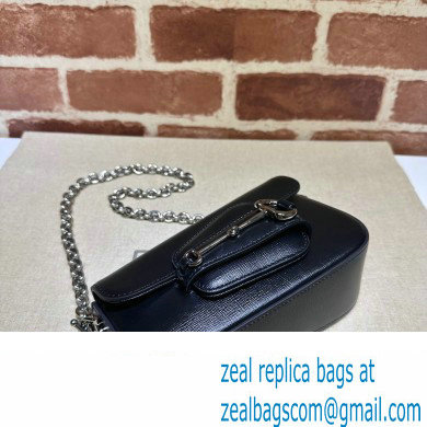 Gucci Horsebit 1955 Mini shoulder bag 774209 Leather Black