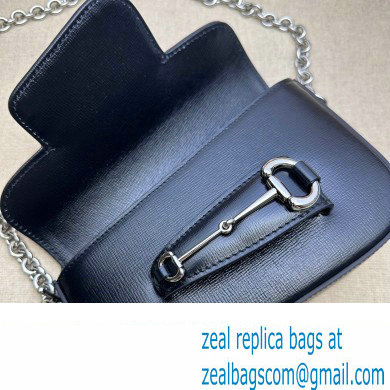 Gucci Horsebit 1955 Mini shoulder bag 774209 Leather Black - Click Image to Close