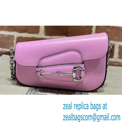 Gucci Horsebit 1955 Mini shoulder bag 774209 Leather Pink - Click Image to Close