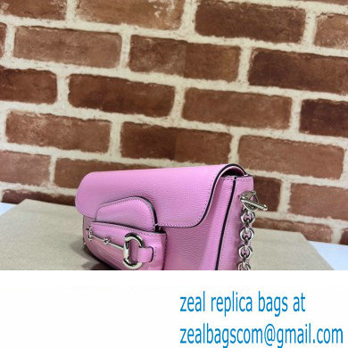 Gucci Horsebit 1955 Mini shoulder bag 774209 Leather Pink