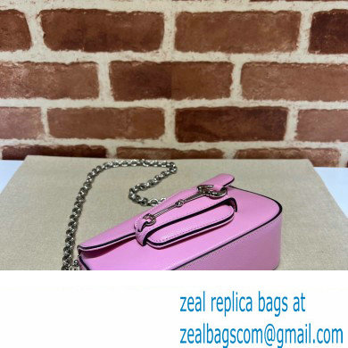 Gucci Horsebit 1955 Mini shoulder bag 774209 Leather Pink - Click Image to Close