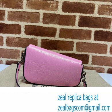 Gucci Horsebit 1955 Mini shoulder bag 774209 Leather Pink - Click Image to Close