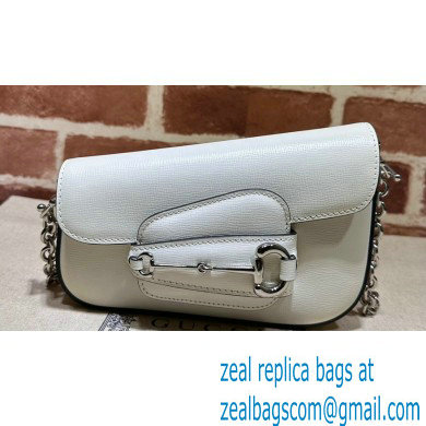Gucci Horsebit 1955 Mini shoulder bag 774209 Leather White - Click Image to Close