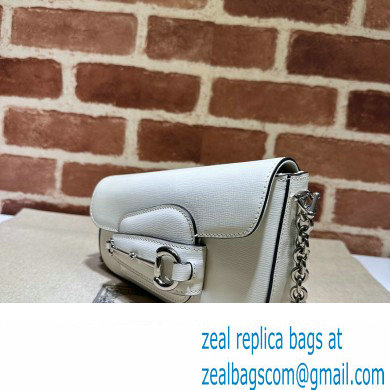 Gucci Horsebit 1955 Mini shoulder bag 774209 Leather White