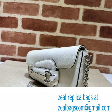 Gucci Horsebit 1955 Mini shoulder bag 774209 Leather White - Click Image to Close