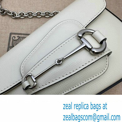 Gucci Horsebit 1955 Mini shoulder bag 774209 Leather White - Click Image to Close