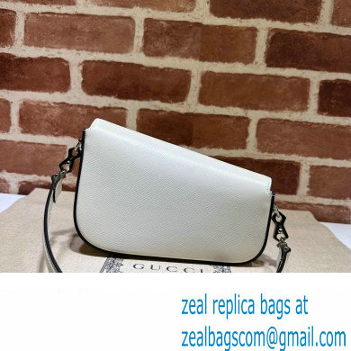 Gucci Horsebit 1955 Mini shoulder bag 774209 Leather White - Click Image to Close