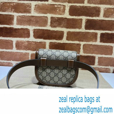 Gucci Horsebit 1955 rounded belt bag 760198 GG Canvas 2024 - Click Image to Close