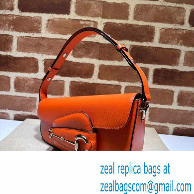 Gucci Horsebit 1955 small shoulder bag 764155 Leather Orange - Click Image to Close