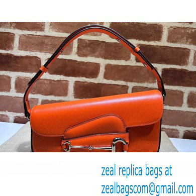 Gucci Horsebit 1955 small shoulder bag 764155 Leather Orange - Click Image to Close