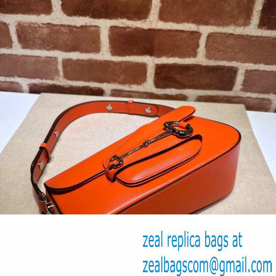 Gucci Horsebit 1955 small shoulder bag 764155 Leather Orange - Click Image to Close