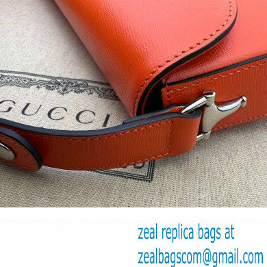 Gucci Horsebit 1955 small shoulder bag 764155 Leather Orange - Click Image to Close