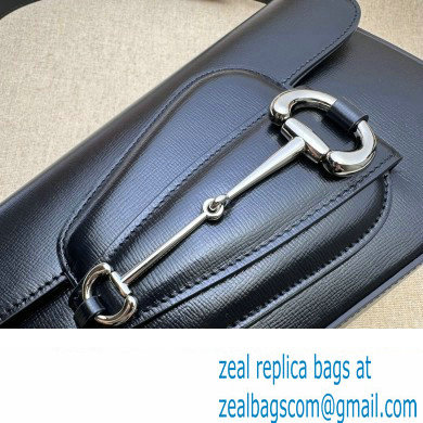 Gucci Horsebit 1955 small shoulder bag 764155 leather Black - Click Image to Close