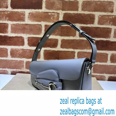 Gucci Horsebit 1955 small shoulder bag 764155 leather Gray - Click Image to Close