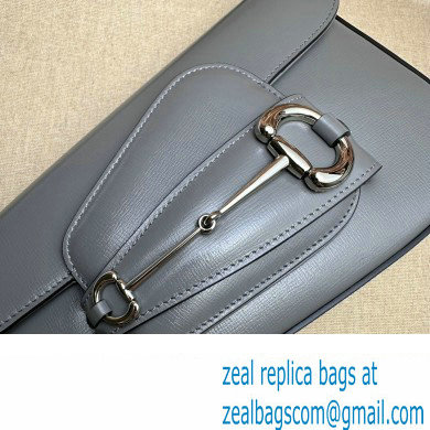 Gucci Horsebit 1955 small shoulder bag 764155 leather Gray - Click Image to Close