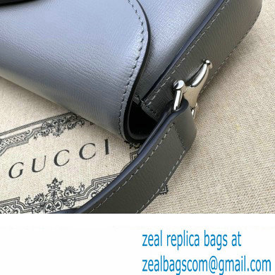 Gucci Horsebit 1955 small shoulder bag 764155 leather Gray