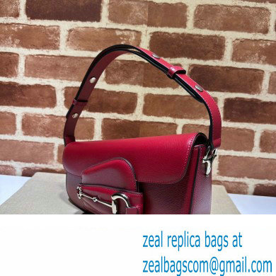 Gucci Horsebit 1955 small shoulder bag 764155 leather Red - Click Image to Close