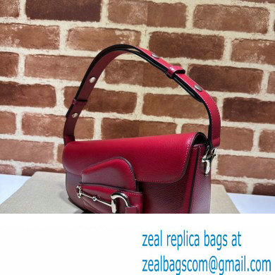 Gucci Horsebit 1955 small shoulder bag 764155 leather Red