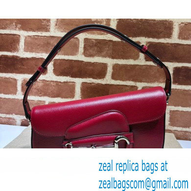 Gucci Horsebit 1955 small shoulder bag 764155 leather Red - Click Image to Close