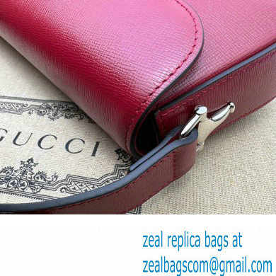 Gucci Horsebit 1955 small shoulder bag 764155 leather Red - Click Image to Close