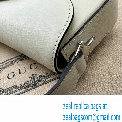 Gucci Horsebit 1955 small shoulder bag 764155 leather White - Click Image to Close