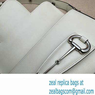 Gucci Horsebit 1955 small shoulder bag 764155 leather White