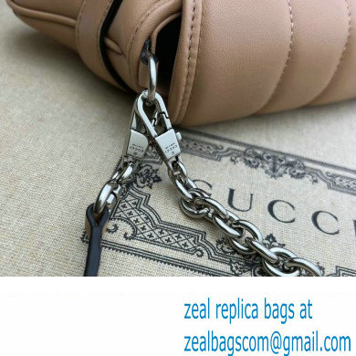 Gucci Horsebit Chain small shoulder bag 764339 quilted leather Beige - Click Image to Close