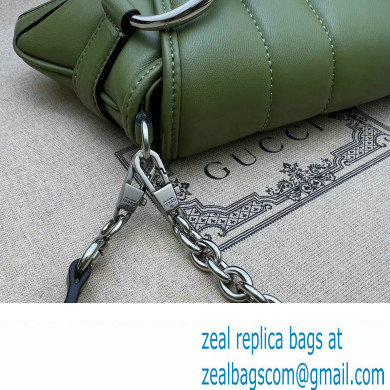 Gucci Horsebit Chain small shoulder bag 764339 quilted leather Green