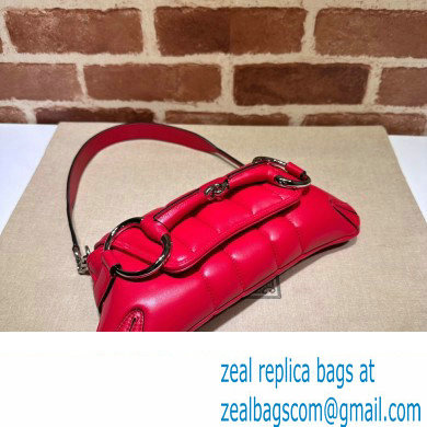 Gucci Horsebit Chain small shoulder bag 764339 quilted leather Red - Click Image to Close