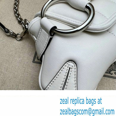 Gucci Horsebit Chain small shoulder bag 764339 quilted leather White
