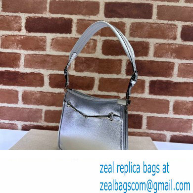 Gucci Horsebit Slim small shoulder bag 764191 Leather Metallic silver - Click Image to Close