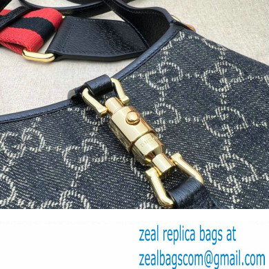 Gucci Jackie 1961 Mini Shoulder Bag 685127 Denim Black