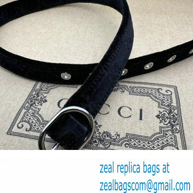 Gucci Jackie 1961 small shoulder bag 764303 GG Velvet Black