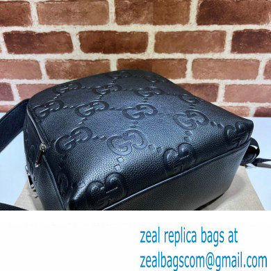 Gucci Jumbo GG Leather Large backpack bag 766932 Black