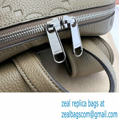 Gucci Jumbo GG Leather Large backpack bag 766932 Gray