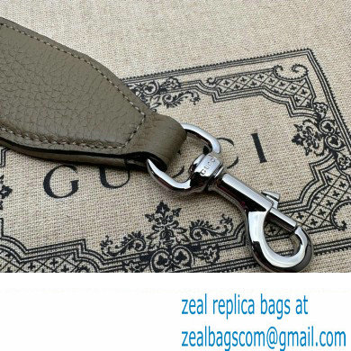 Gucci Jumbo GG Leather crossbody bag 766937 Gray