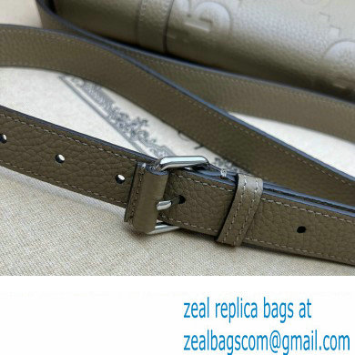 Gucci Jumbo GG Leather medium messenger bag 760234 Gray - Click Image to Close