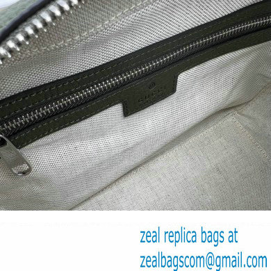 Gucci Jumbo GG Leather medium messenger bag 766946 Green