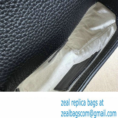Gucci Jumbo GG small messenger bag 760235 leather Black 2023