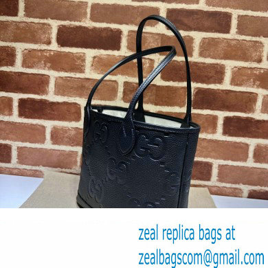 Gucci Jumbo GG small tote bag 726762 leather Black 2023