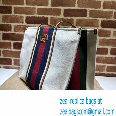 Gucci Large Interlocking G tote bag 727701 White cotton canvas 2024