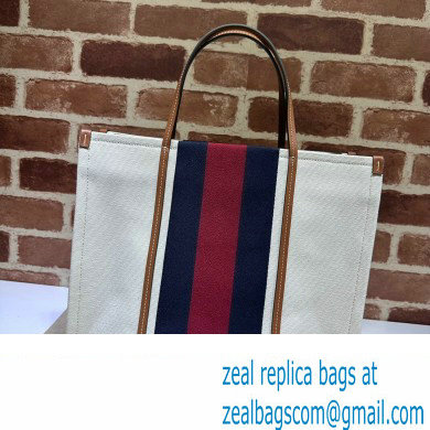 Gucci Medium Interlocking G tote bag 727721 White cotton canvas 2024 - Click Image to Close
