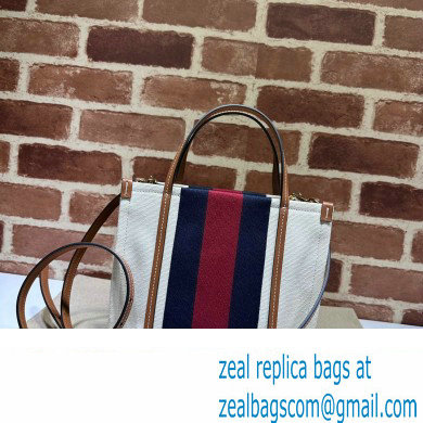 Gucci Mini Interlocking G tote bag 727735 White cotton canvas 2024