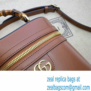 Gucci Mini bamboo shoulder bag 760200 leather Brown 2023