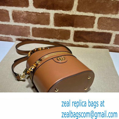 Gucci Mini bamboo shoulder bag 760200 leather Brown 2023