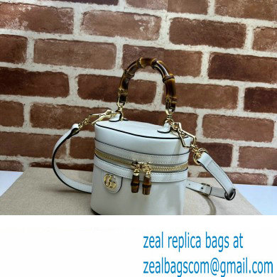 Gucci Mini bamboo shoulder bag 760200 leather White 2023