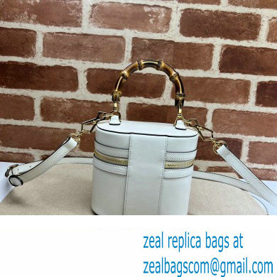 Gucci Mini bamboo shoulder bag 760200 leather White 2023