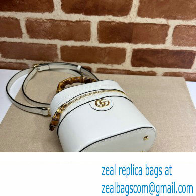 Gucci Mini bamboo shoulder bag 760200 leather White 2023