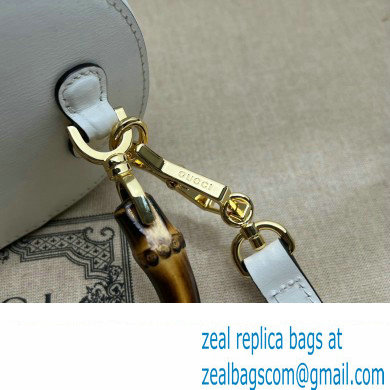 Gucci Mini bamboo shoulder bag 760200 leather White 2023
